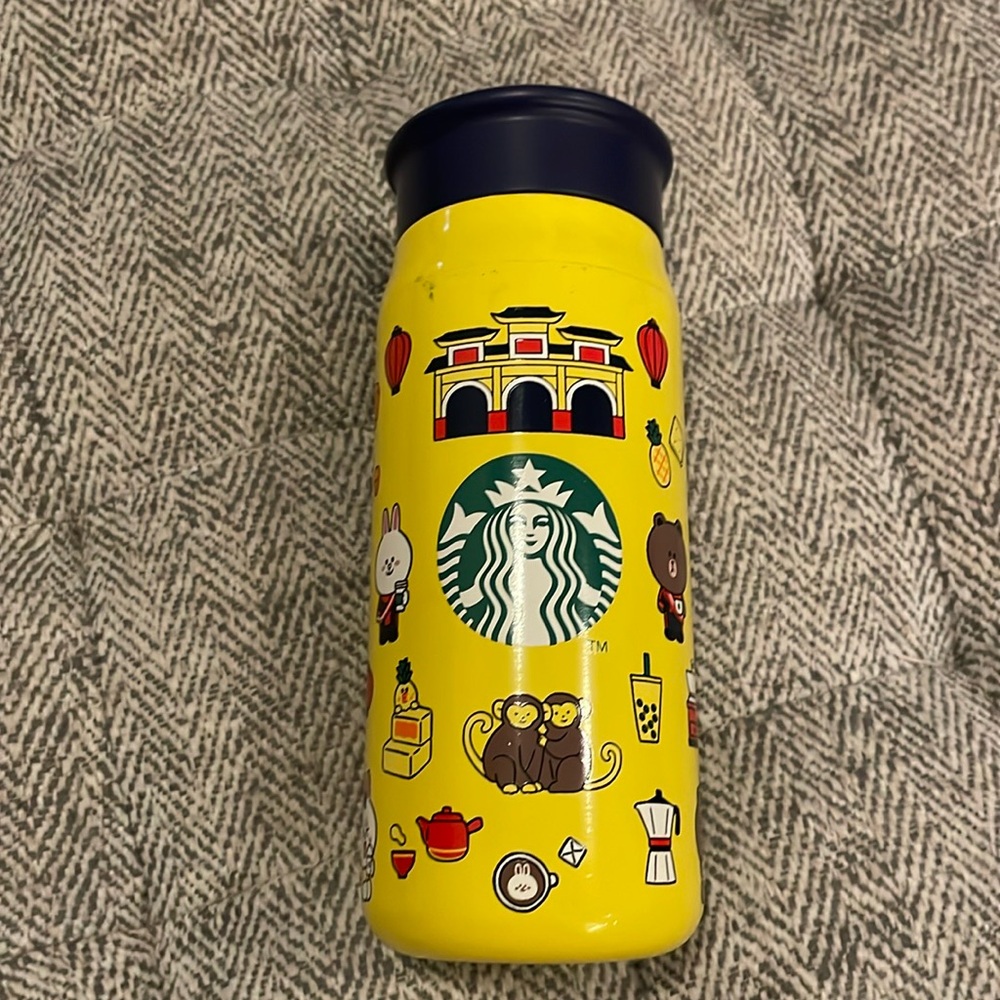 Starbucks line Friends Taiwan metal bottle